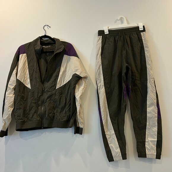 Outdoor Voices RecNylon Windbreaker Jacket + Pants Matching Tracksuit Bundle Set - Picture 1 of 2